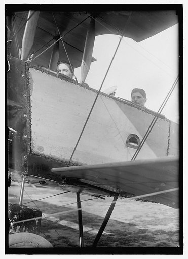 LEE, CHARLES E. COL. BRITISH AVIATOR. IN AVRO PLANE