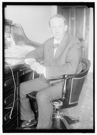 HARRISON, PAT. REP. FROM MISSISSIPPI, 1911-1919, SENATOR, 1919-. AT DESK