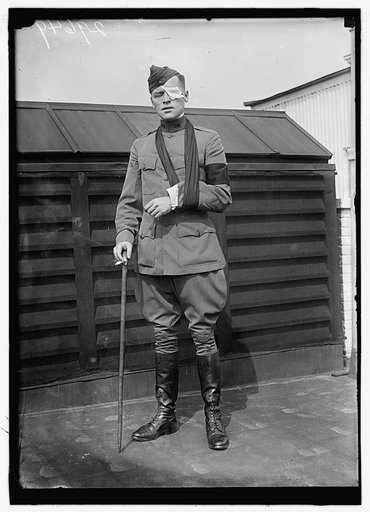 GIBBONS, FLOYD P. WAR CORRESPONDENT, AFTER BEING WOUNDED