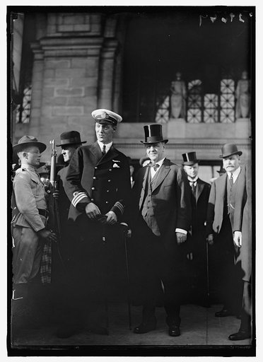 DANIELS, JOSEPHUS. SECRETARY OF THE NAVY, 1913-1921. WITH PRINCE ALEX OF DENMARK