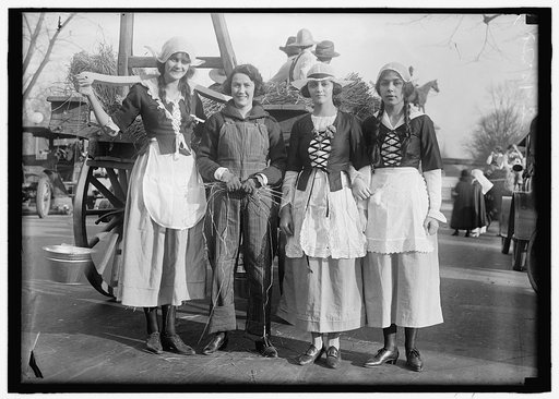FREE MILK FOR FRANCE 'PARADE' MARGARET HARDING, CARTER MILLINKEN, AVIS HUGHES, FRANCES HAMPSON