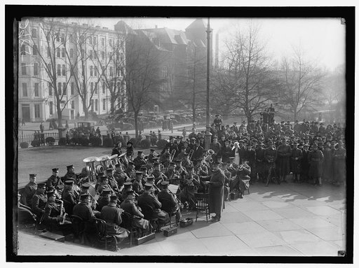 RED CROSS DEMONSTRATION WITH TABLEAUX, ON SOUTH FRONT OF TREASURY