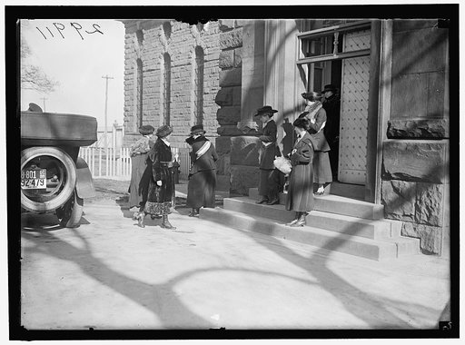 WOMAN SUFFRAGE. LEAVING JAIL