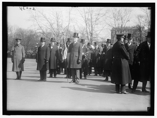 PARADES. WELCOME HOME PARADE FOR PRESIDENT WILSON; HARPER, ROBERT N., D.C. BANKER; GUDE, WILLIAM F., OF D.C.