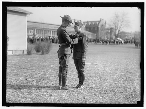 DREW, C. LIEUTENANT, U.S.A. BEING DECORATED