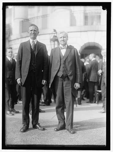 BABSON, ROGER W. OF LABOR DEPARTMENT. LEFT, WITH SEC. W.B. WILSON