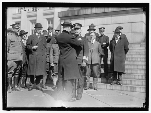 COWLES, WILLIAM SHEFFIELD. REAR ADMIRAL. CARTER GLASS PRESENTING MEDAL
