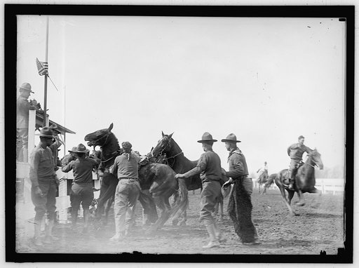 HORSE SHOWS. WILD WEST SHOW ON HORSE SHOW GROUNDS, GIVEN BY SOLDIERS