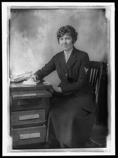 HAPPER, MISS HELEN, OF THE YEOMAN (F) AT DESK