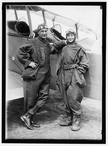 AVIATION, ARMY. MAJ. H.J.F. MILLER AND MRS. EYMAN