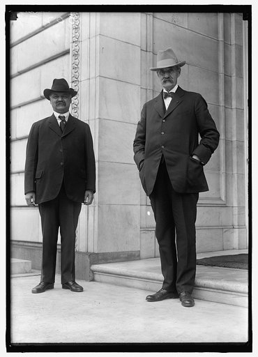 Charles Curtis, left