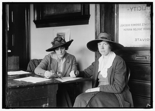 BOECKEL, MRS. RICHARD. LEFT, WITH MRS. MARSH