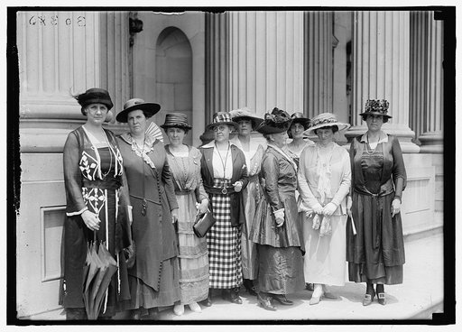 WOMAN SUFFRAGE. SUFFRAGETTES AT CAPITOL