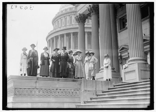 WOMAN SUFFRAGE. SUFFRAGETTES AT CAPITOL