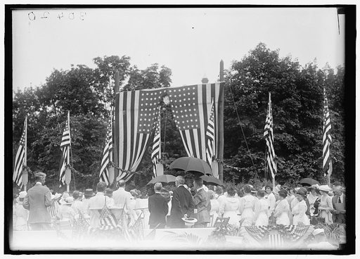 FLAG DAY GENERAL VIEW OF EXERCISES, SYLVAN THEATRE