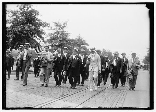 GOMPERS, SAMUEL. PRESIDENT, A.F. OF L. 'WETS' DEMN. AT CAPITOL