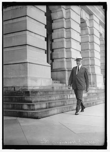 HARDING, WARREN GAMALIEL. SENATOR FROM OHIO, 1915-1921. PRESIDENT OF THE UNITED STATES, 1921-1923