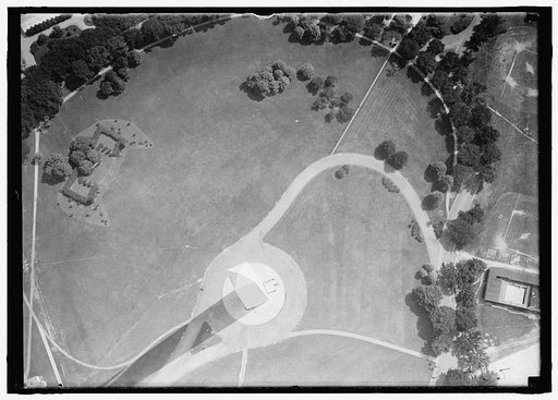 WASHINGTON MONUMENT. VIEW FROM AIR