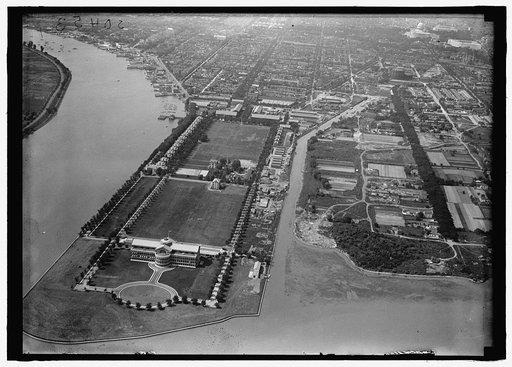 WASHINGTON BARRACKS. VIEW FROM AIR