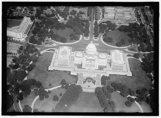 CAPITOL, U.S. VIEW FROM AIR