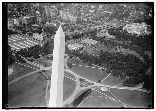 NATIONAL MUSEUM, NEW. AIR VIEW. AT REAR