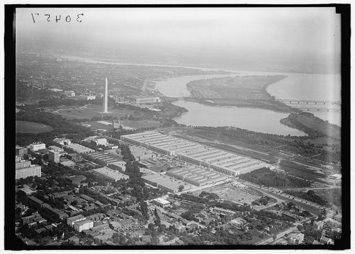 DISTRICT OF COLUMBIA PARKS. AIR VIEW POTOMAC PARK