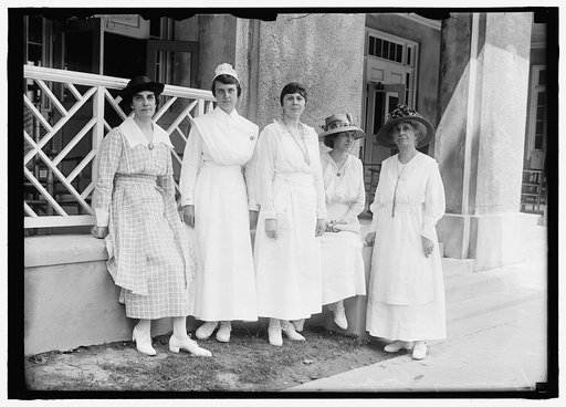 GOVERNMENT HOTELS. BUILT BY U.S. HOUSING CORP. FOR WAR WORKERS. PERSONNEL GROUP. MISSES MARY E. RUST; DORIS BURCHARD; MARY LINDSLEY; HARLEAN JAMES; OLIVE DAVIS