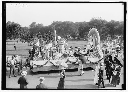 FOURTH OF JULY PARADES. FLOAT: CZECHO-SLOVAK