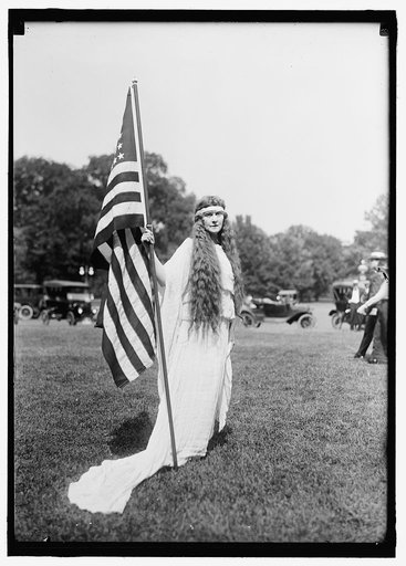 FOURTH OF JULY. TABLEAU ON ELLIPSE: 'LIBERTY,' 'COLUMBIA,' AND DANCERS