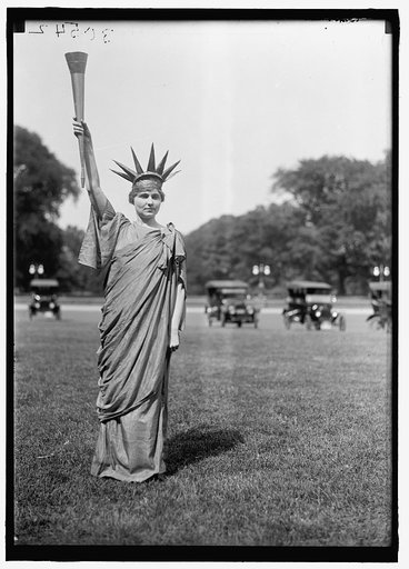 FOURTH OF JULY. TABLEAU ON ELLIPSE: 'LIBERTY,' 'COLUMBIA,' AND DANCERS