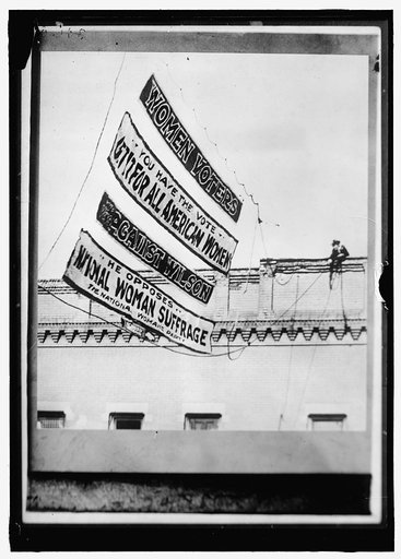 WOMAN SUFFRAGE BANNER