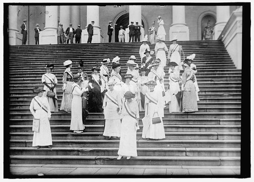 WOMAN SUFFRAGE GROUP AT CAPITOL