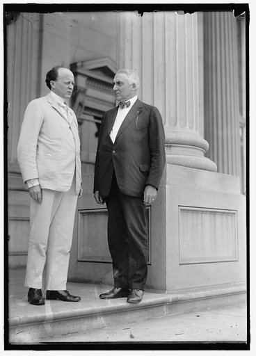 HARDING, WARREN GAMALIEL. AS SENATOR, WITH SEN. POMERENE