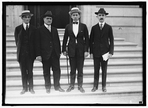 PUERTO RICAN MISSION TO U.S. ANTONIO R. BARCELO, 2ND FROM LEFT; ENRIQUE BIRD, POSITION NOT STATES; OTHERS UNIDENTIFIED
