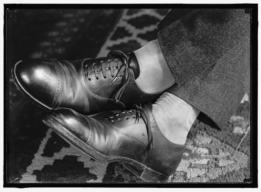 REDFIELD, WILLIAM COX. REP. FROM NEW YORK, 1911-1913; SEC. OF COMMERCE, 1913-1919. HIS SHARKSKIN SHOES