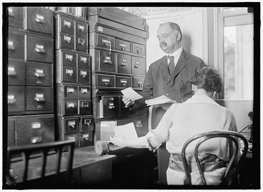 WOMAN SUFFRAGE. NATIONAL WOMEN'S PARTY HEADQUARTERS; OFFICE. SEN. CURTIS EXAMINING FILES