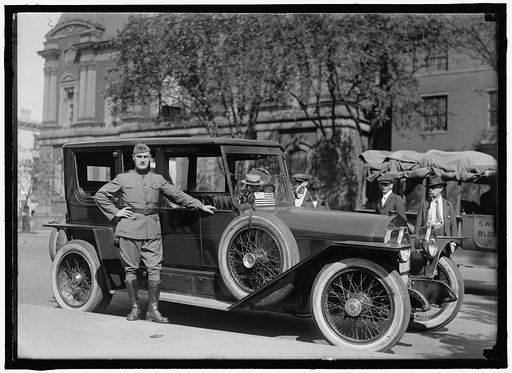 PERSHING, JOHN J. GENERAL, U.S.A. HIS CHAUFFEUR