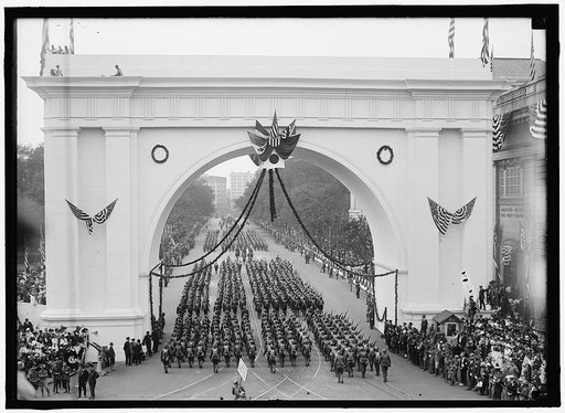 FIRST DIVISION, A.E.F. AMERICAN EXPEDITIONARY FORCES. MISCELLANEOUS VIEWS OF PARADE
