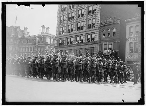 FIRST DIVISION, A.E.F. AMERICAN EXPEDITIONARY FORCES. MISCELLANEOUS VIEWS OF PARADE