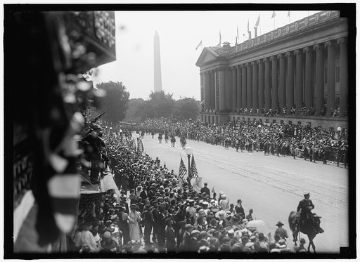 FIRST DIVISION, A.E.F. AMERICAN EXPEDITIONARY FORCES. MISCELLANEOUS VIEWS OF PARADE