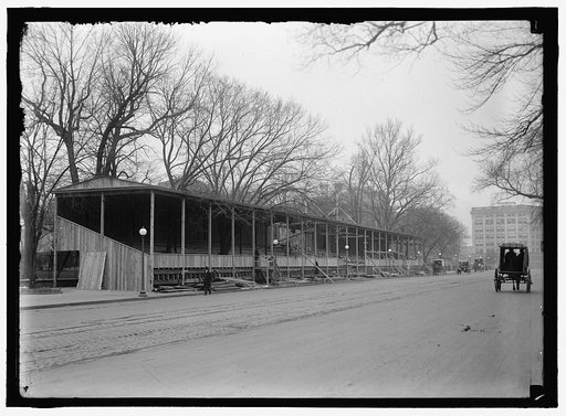 INAUGURAL STANDS. BEFORE STATE WAR AND NAVY