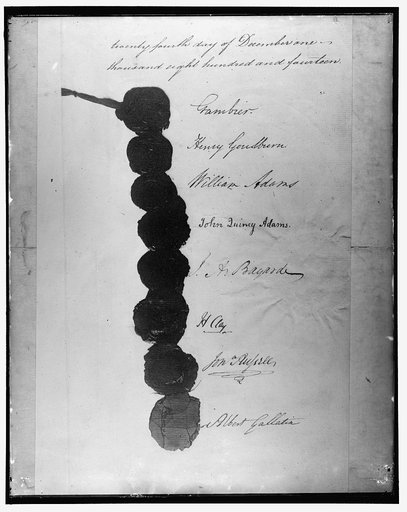Signatures, Treaty of Ghent, December 24, 1814