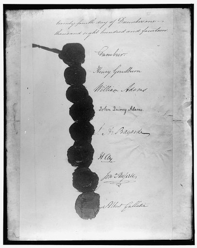 Signatures, Treaty of Ghent, December 24, 1814