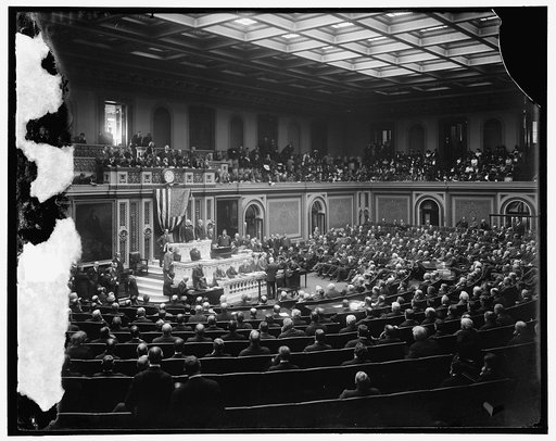 Opening of the 64th Cong. 1915, Cong. Mann introducing Speaker Clark