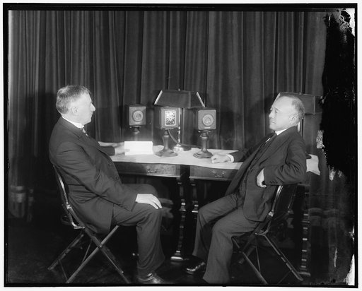 Stimson broadcasts greeting to Japan. Secretary of State Stimson, on the occasion of the birthday of the Emperor of Japan, today sent a good will message by radio to Japan. Ambassador Debuchi of Japan also spoke, and the reply from Japan was made by Baron Shidehara in Tokyo. Secretary Stimson is on 