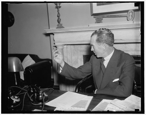 New Senator from New Jersey. Washington, D.C., Dec. 12. William H. Smathers is the newly-elected United States Senator from New Jersey. A Democrat, Senator Smathers succeeds Senator W. Warren Barbour, a Republican, in the upper house of Congress