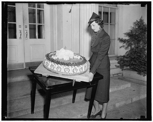 Fruit cake for president. Mrs. Ellen Anderson Sec. to Cong. Stubbs of Cal.