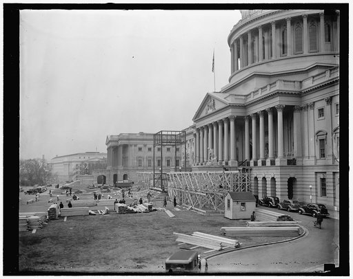 Inauguration construction of Capitol