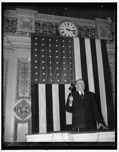 Speaker Bankhead with gavel opening Congress