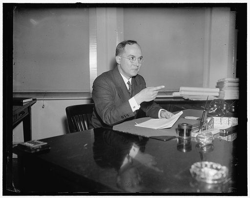 John W. Barriger, Chief Examiner of Railroads for the R.F.C., 12/30/36